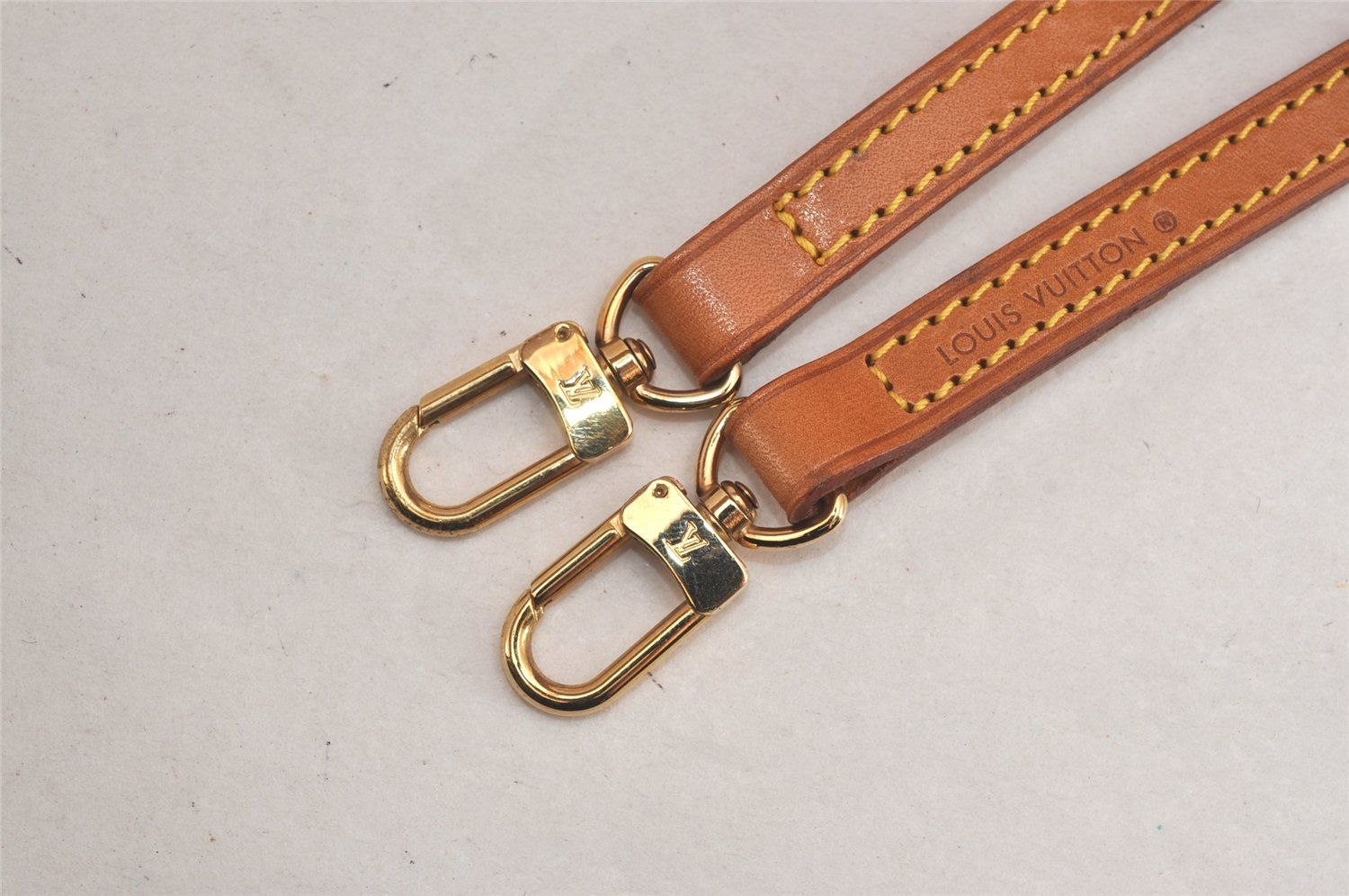 LOUIS VUITTON レザー ストラップ ベージュ LOUIS VUITTON ルイヴィトン レザー ショルダー ストラップ