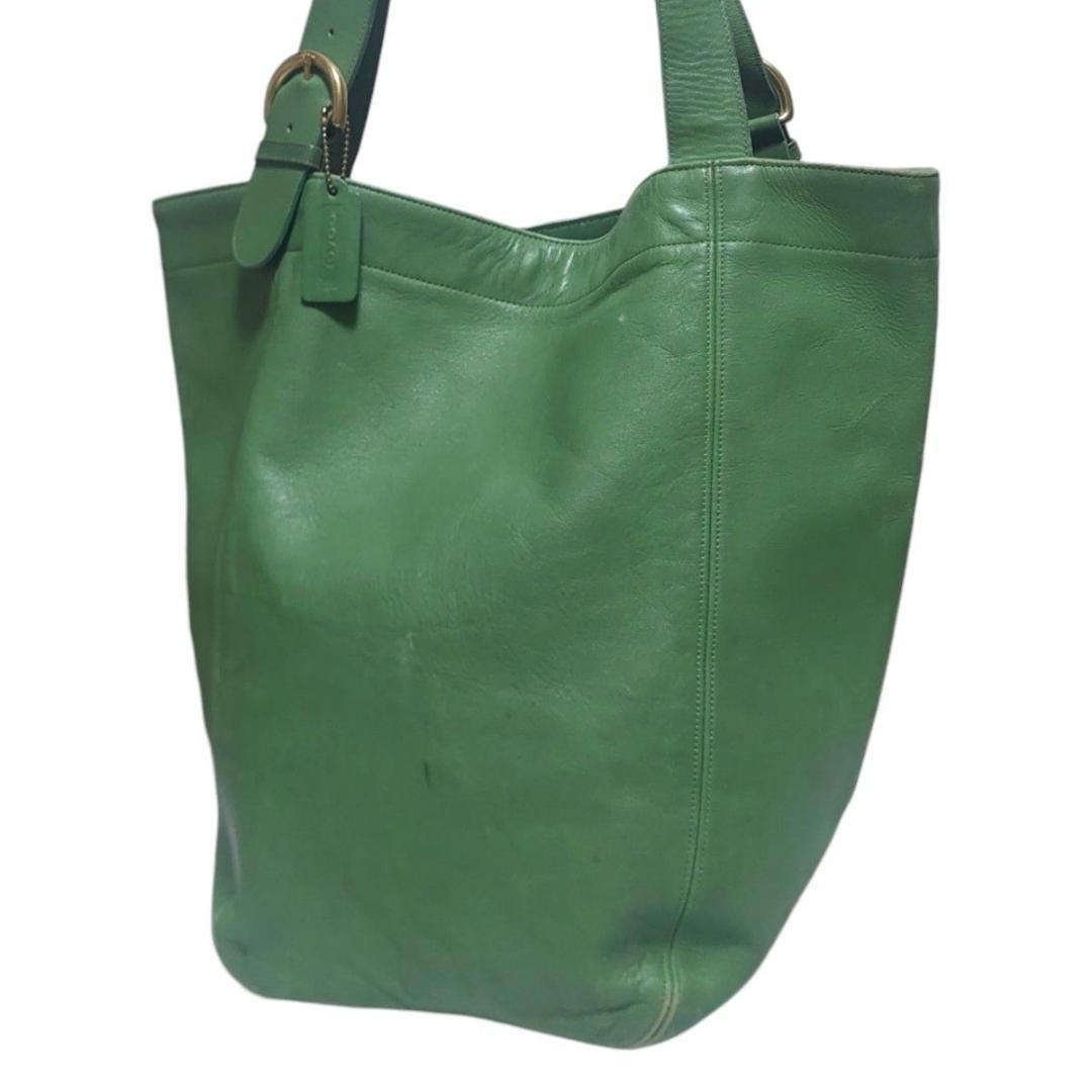 バッグ Vintage Coach Old Leather Tote bag Green バッグ Vintage Coach Old Leather Tote bag Green バッグ Vintage
