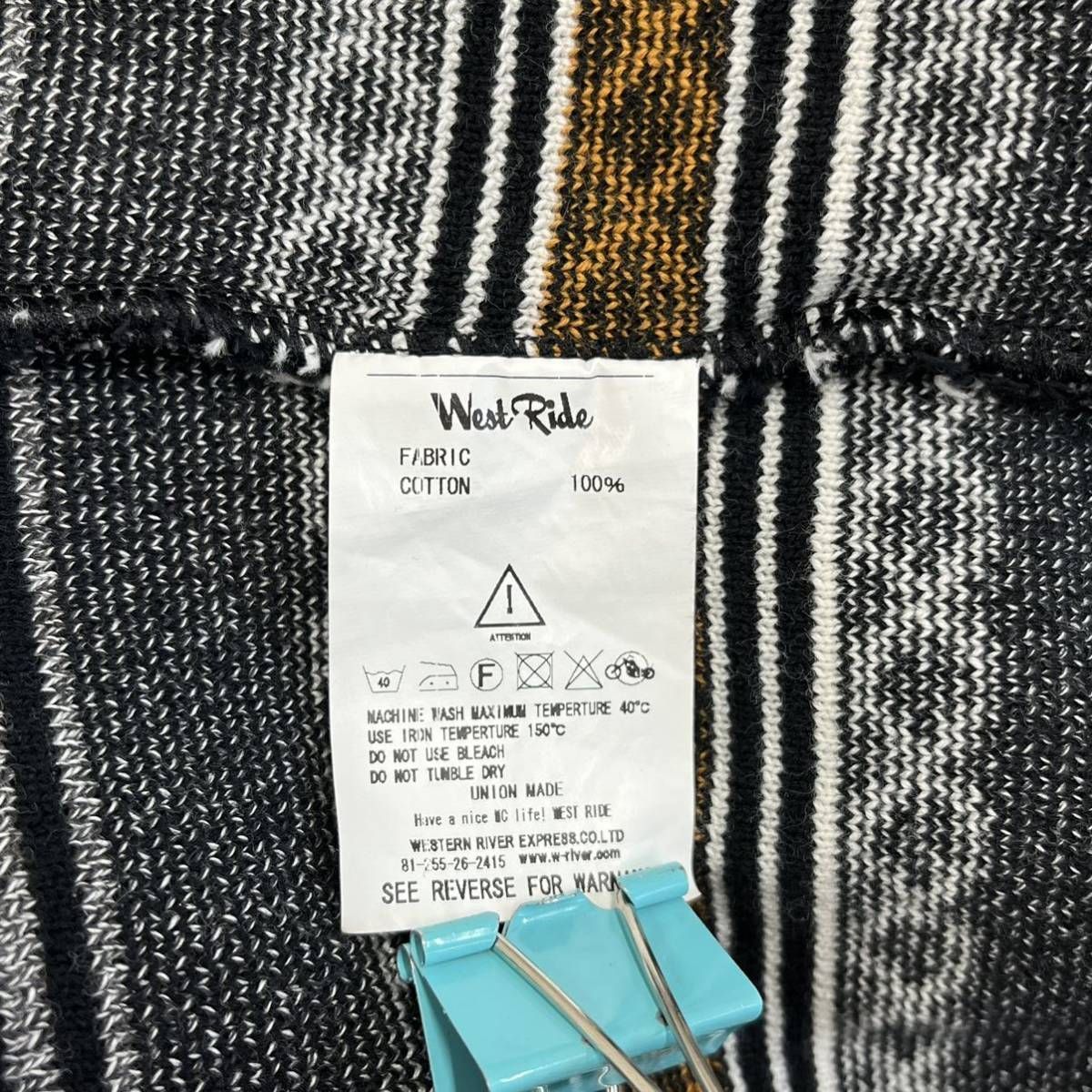 WESTRIDE ウエストライド CLASSIC RUG BORDER VEST ラグベスト ボーダー 総柄 40 10113711 - メルカリ