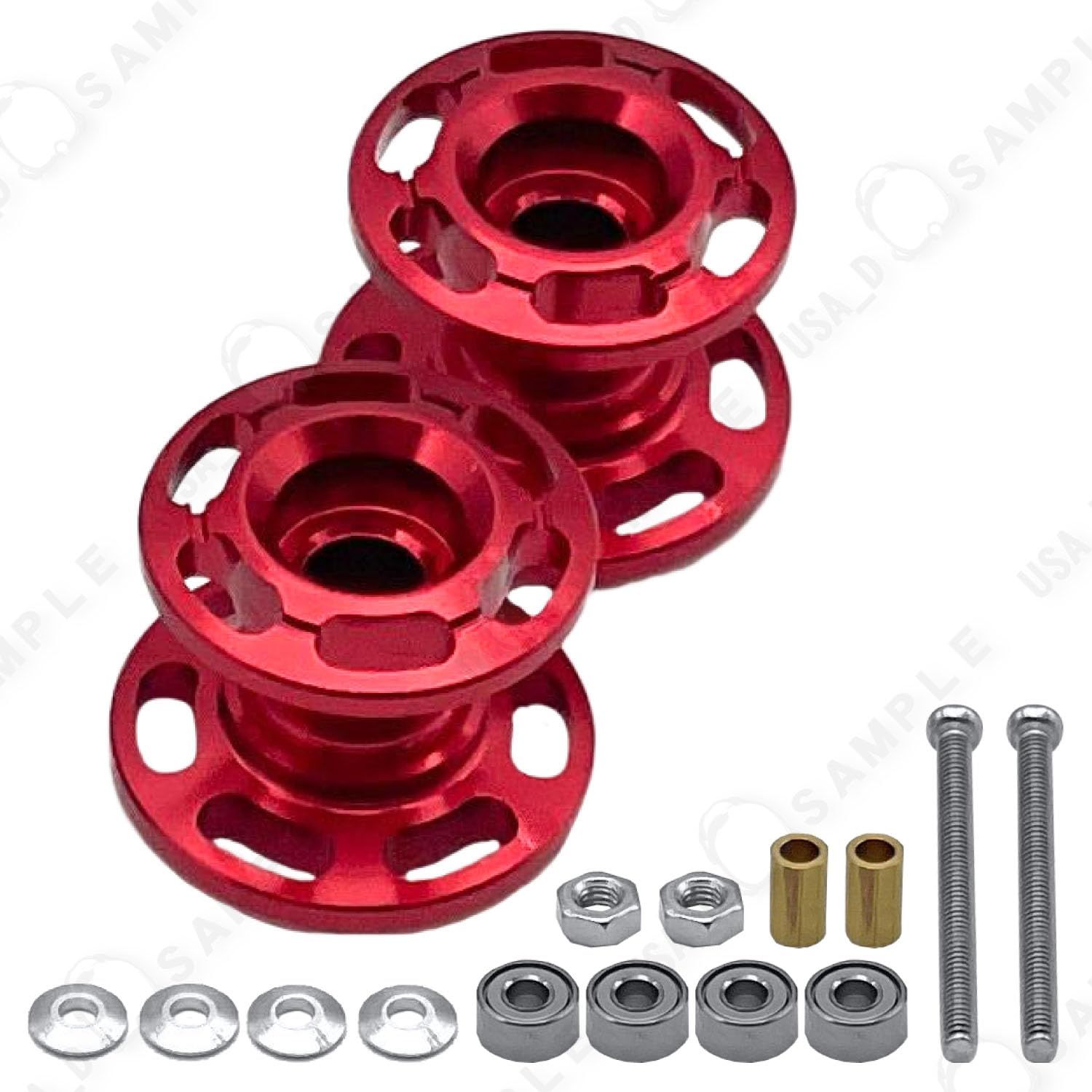 RIZES ミニ四駆 用 2段 アルミローラー 軽量 高精度 13mm 安定走行