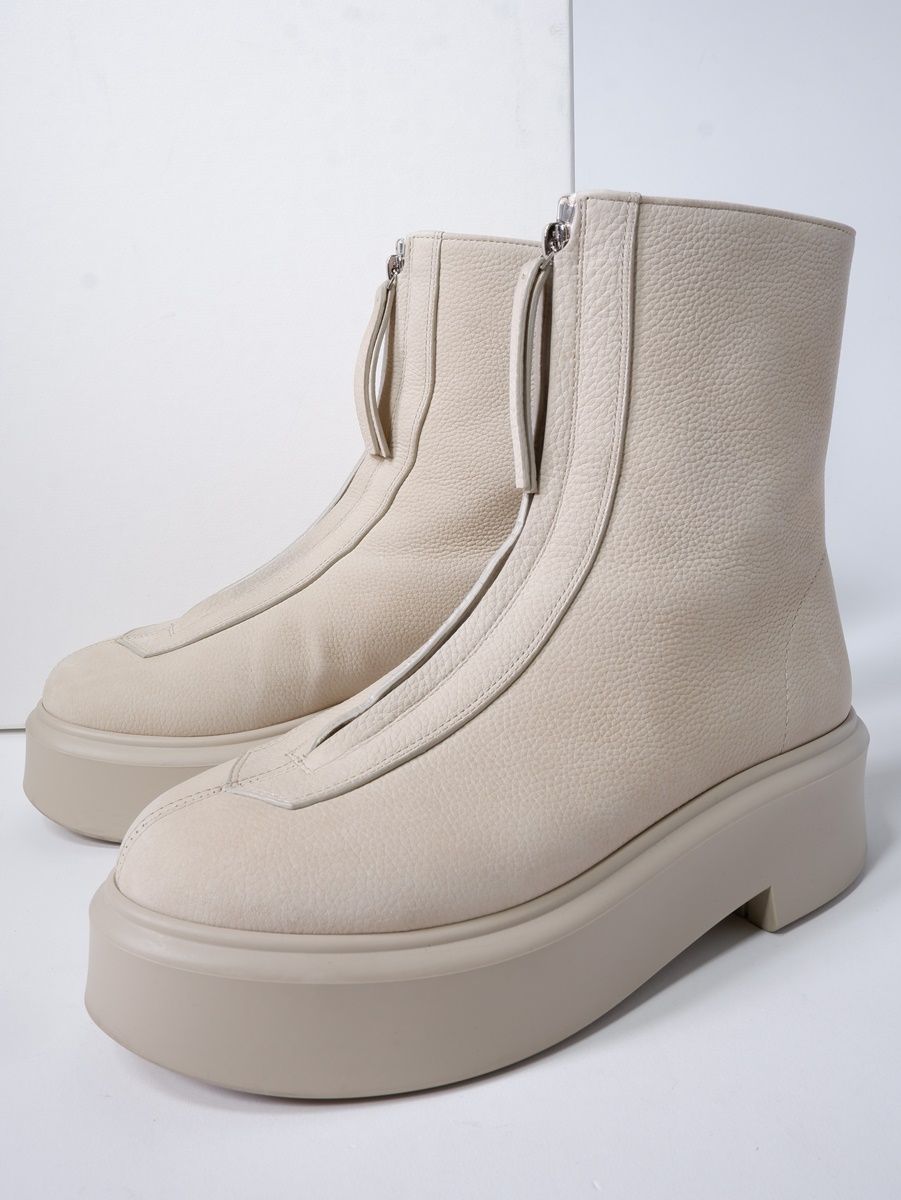 THE ROWザ ロウ F1144 L131R ZIPPED BOOT1 NUBUKセンタージップ