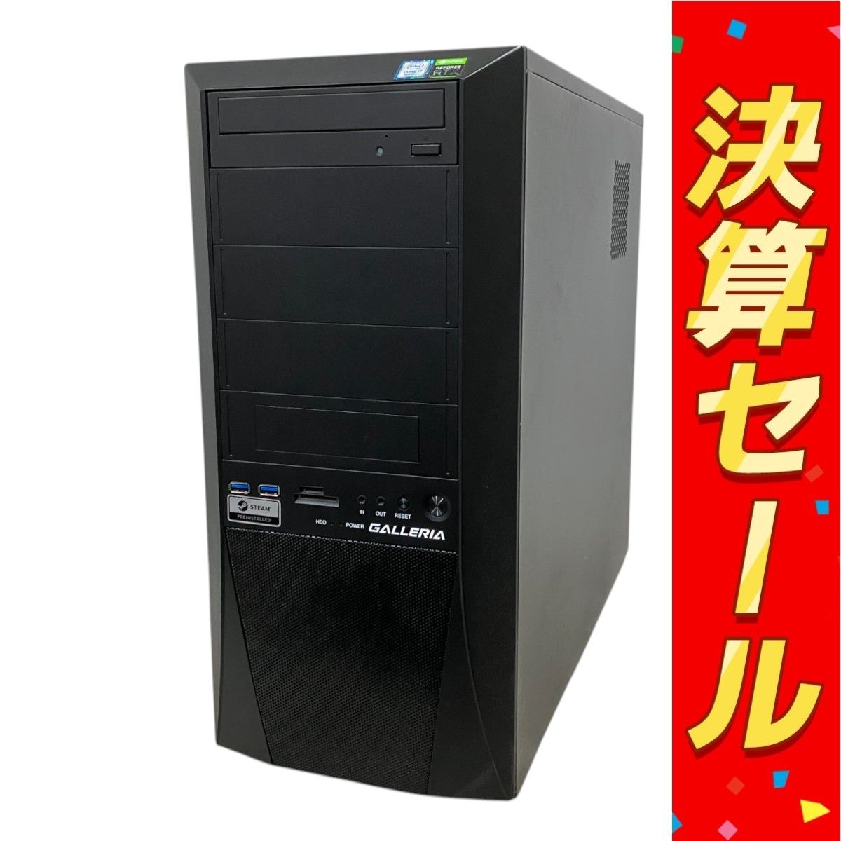 Thirdwave ZV GALLERIA デスクトップ パソコン i7-9700K 28GB HDD 1TB SSD 512GB RTX 2060 SUPER win11 M10091420