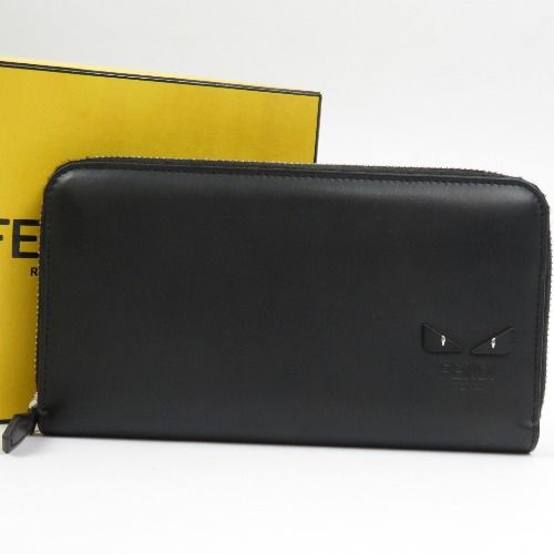 77220 FENDI フェンディ モンスター バグズ ラウンドファスナー長財布