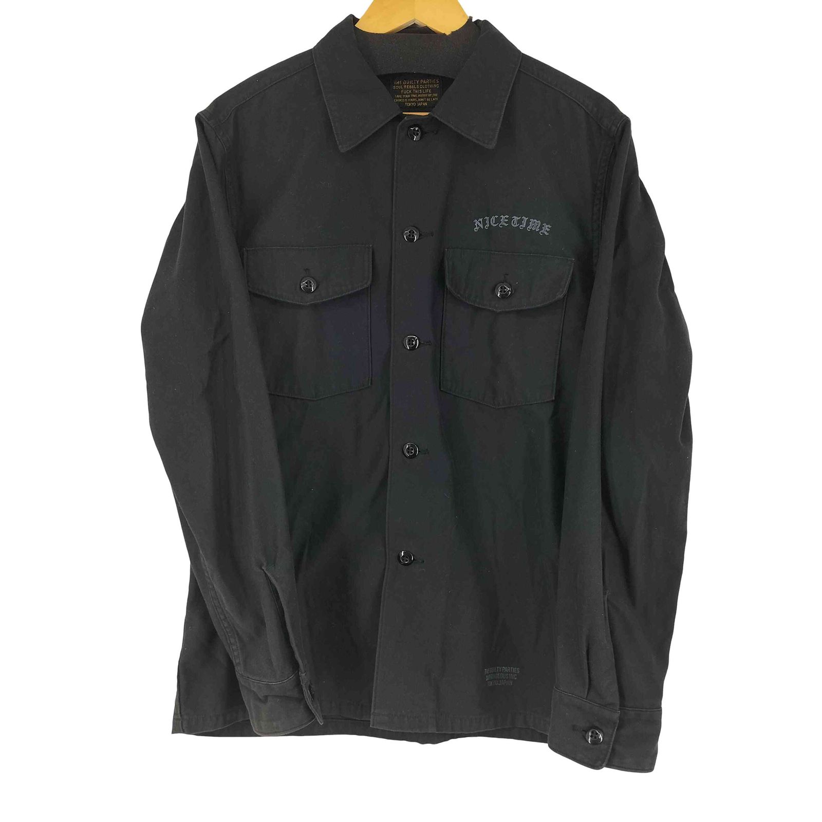 ワコマリア WACKO MARIA 18SS バックプリント L/S Tシャツ メンズ 表記 