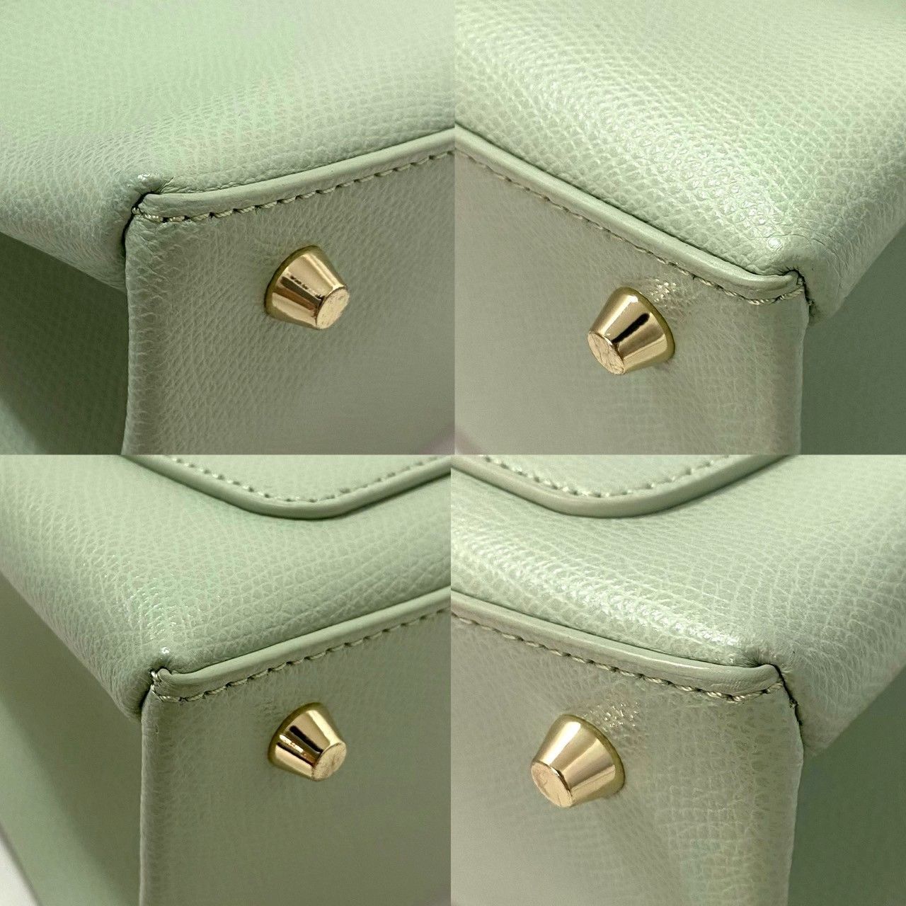 FURLA】1927 トップハンドル ミニ 2Way バッグ レザー グリーン/緑 