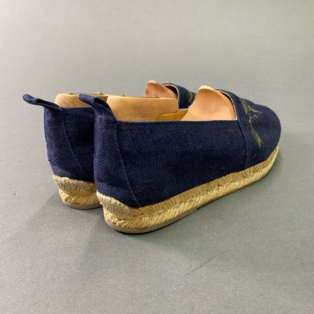 6d6 《美品》 HERMES エルメス 刺繍デザイン エスパドリーユ