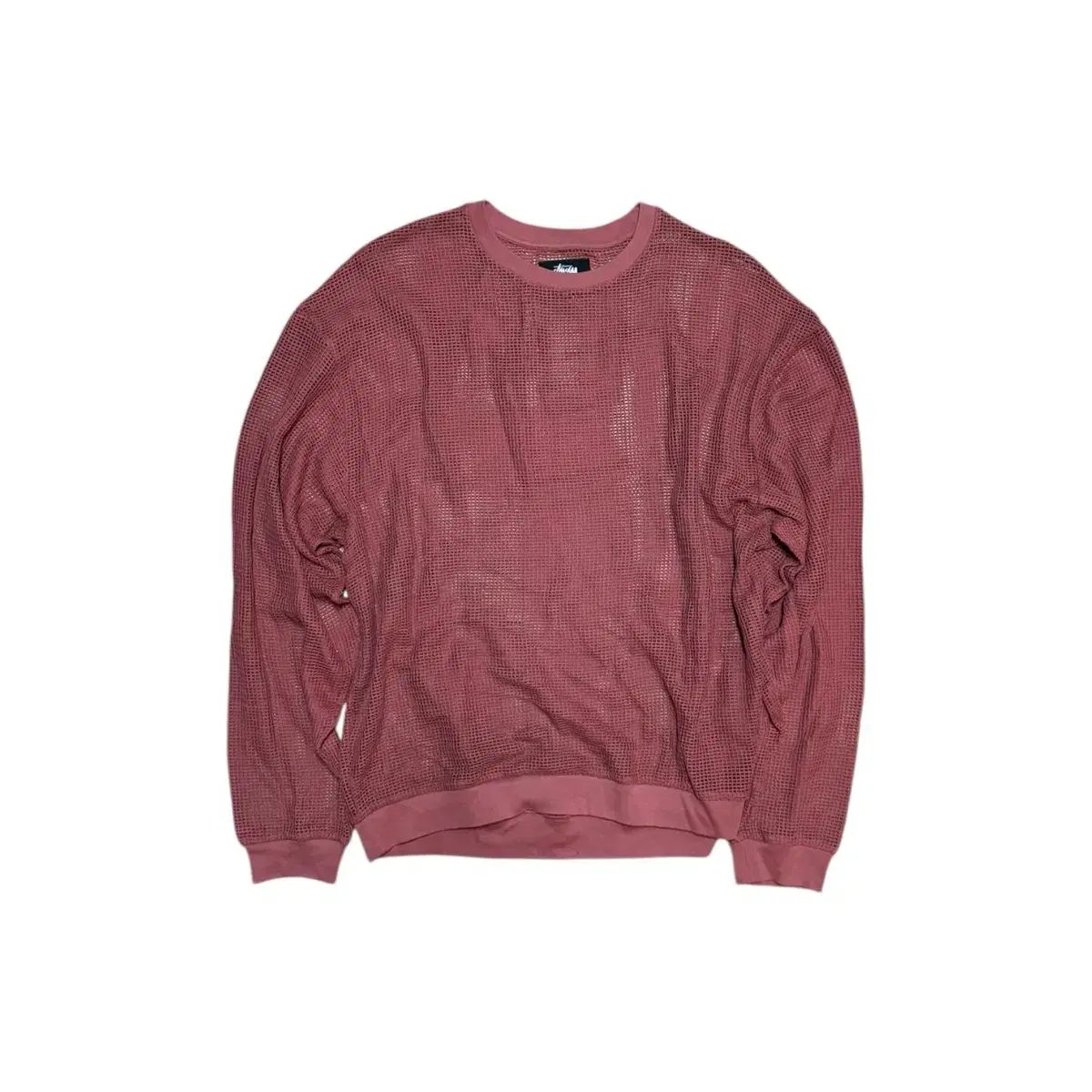 STUSSY ステューシー 22SS コットン メッシュ 長袖 ロングスリーブ クルー トップス