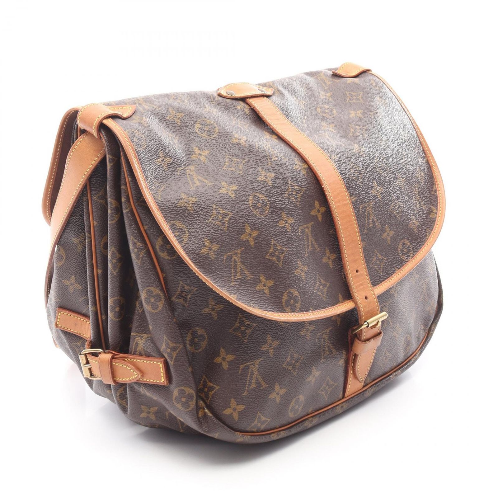 LOUIS VUITTON ルイ ヴィトン ソミュール35 モノグラム ショルダーバッグ