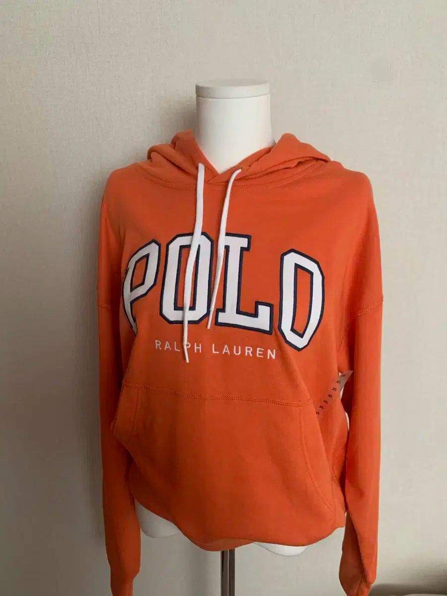 POLO RALPH LAUREN ポロラルフローレン ロゴ フード付きTシャツ オレンジ 女性用サイズ