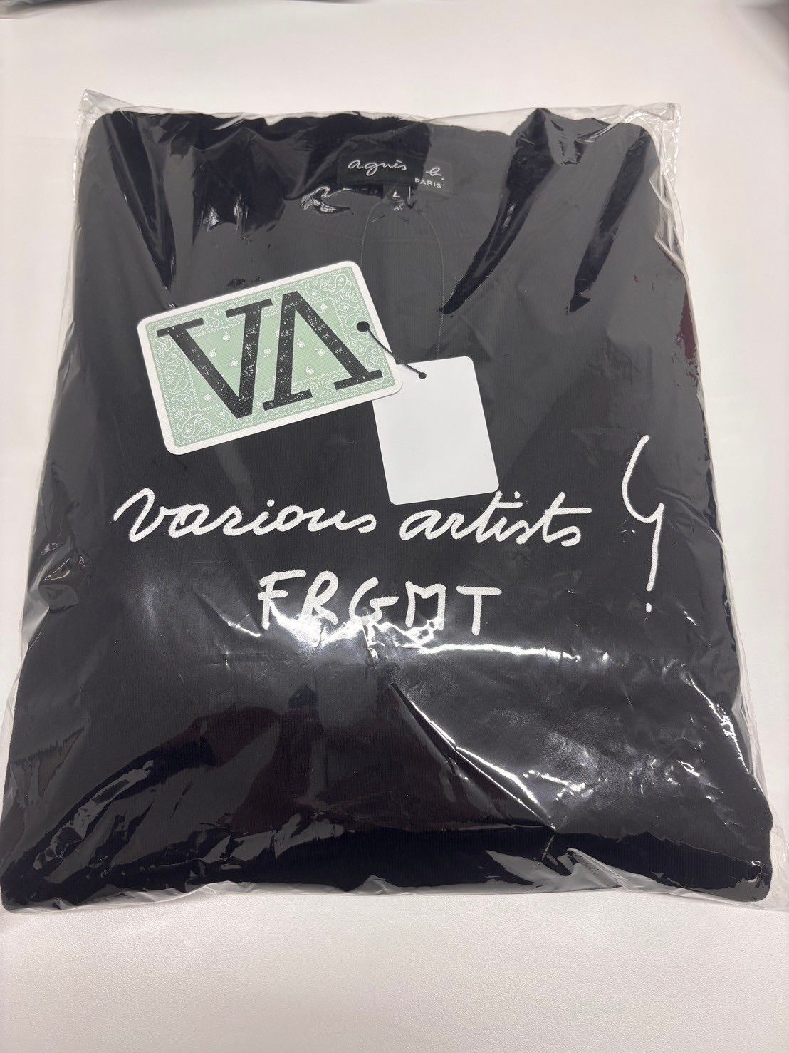 VA Fragment x agnes b. Sweatshirt 黒　Lサイズ VA Fragment x agnes b. Sweatshirt 黒 Lサイズ