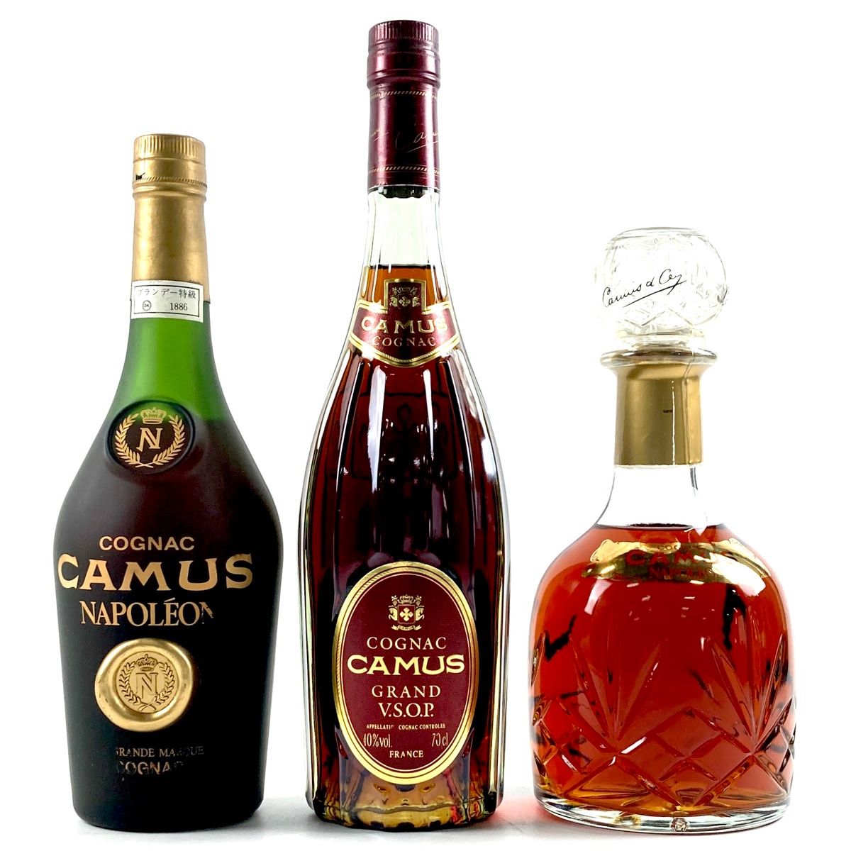 未開栓 ブランデー CAMUS NAPOLEON REMYMARTIN 3本 未開栓 ブランデー CAMUS NAPOLEON REMYMARTIN 3本 未開栓 ブランデー