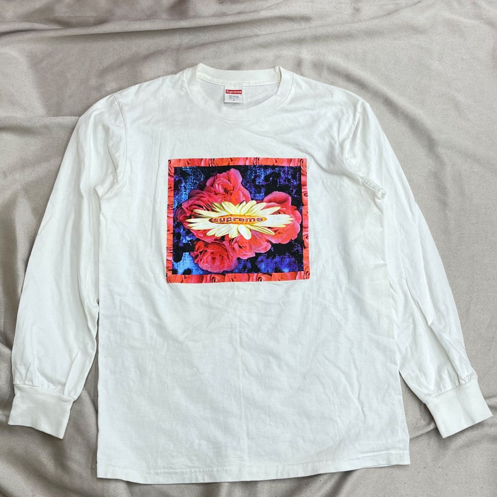 レア】supreme シュプリーム bloom Tee ロングTシャツ S ロゴ プリント 