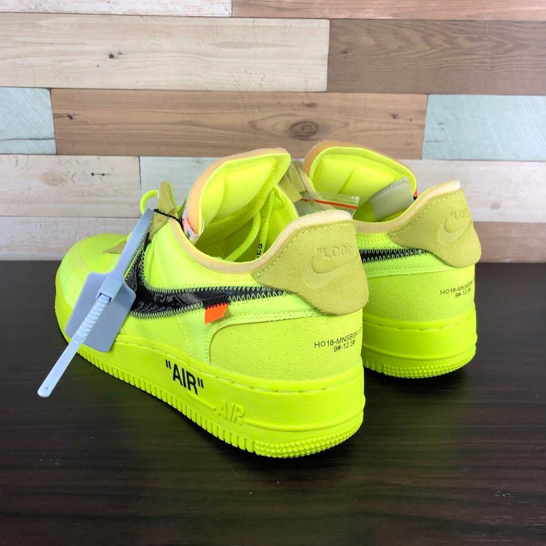 新品 未使用品 Off-White × NIKE AIR FORCE 1 オフホワイト × ナイキ エアフォース1 ロー ボルト 28.5cm  PU00142 AO4606-700 - メルカリ