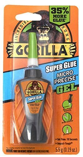 1 - Pack Gorilla（ゴリラ）マイクロプレシジョン 強力接着剤ジェル 5.5g クリア 1パック
