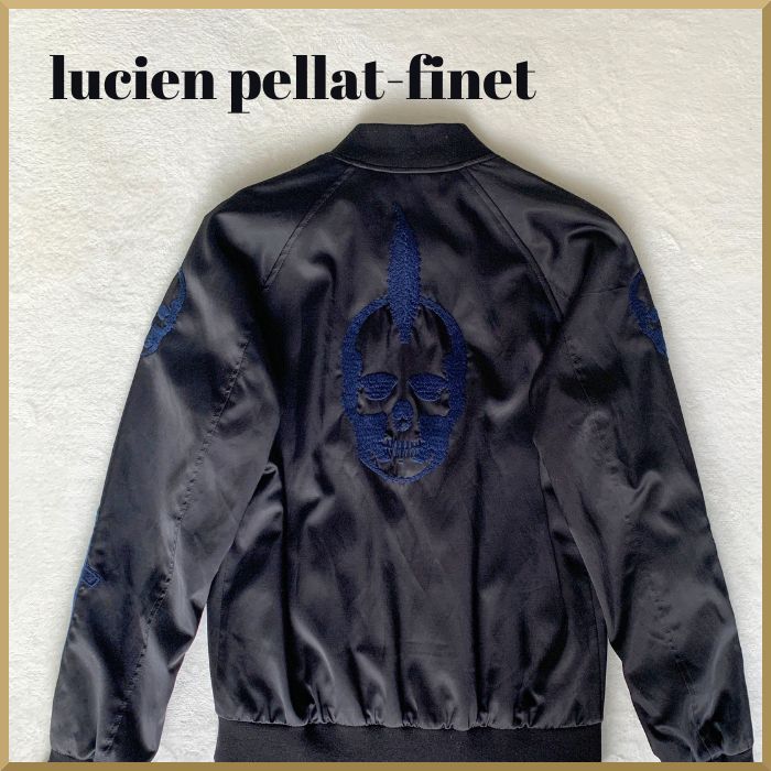 1点限り】ルシアンペラフィネ ジャケット スカル刺繍 ブラック Mサイズ  