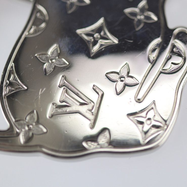 ルイヴィトンシルバー ロゴ キーホルダー LOUIS VUITTON ルイ ヴィトン キーホルダー M00747 メタル