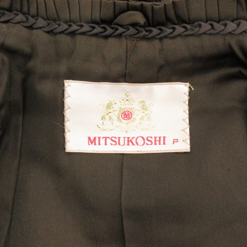希少♡ヴィンテージ ミンクファーコート ノーカラー 編み込み模様 シェブロン 希少♡ヴィンテージ ミンクファーコート ノーカラー 編み込み
