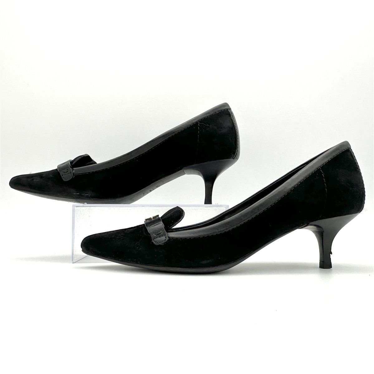 TORY BURCH ブラック ポインテッドトゥパンプス Tory Burch パンプス スエード ポインテッドトゥ ブラック 2362T