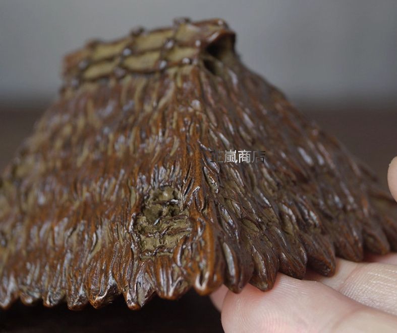 銅製 かやぶきの家 香薫炉 香炉 塔香 盤香 香炉 香道具 装飾品