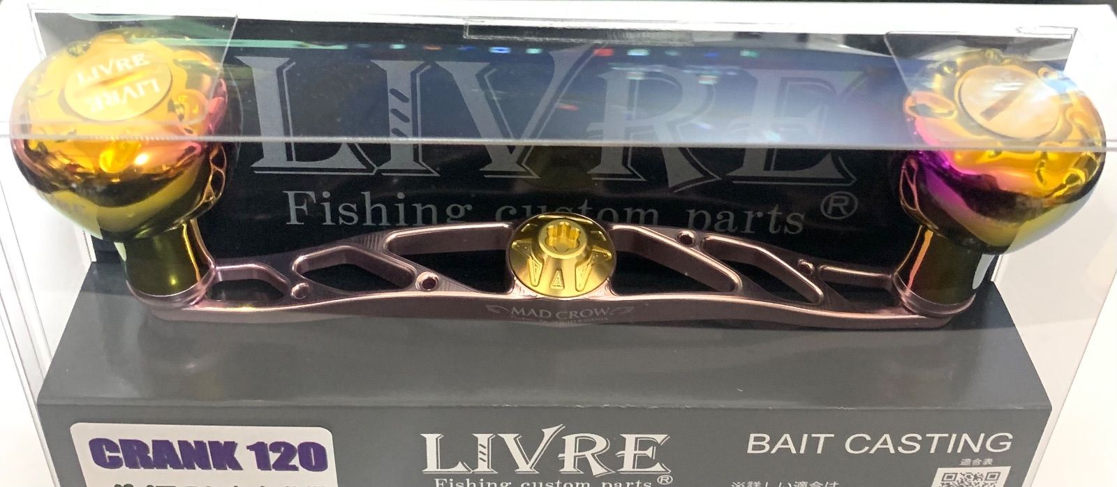 LIVRE SQUIDMANIA MADCROW CRANK120 ピンクゴールド|オーロラGOLD EF30 スクイッドマニア