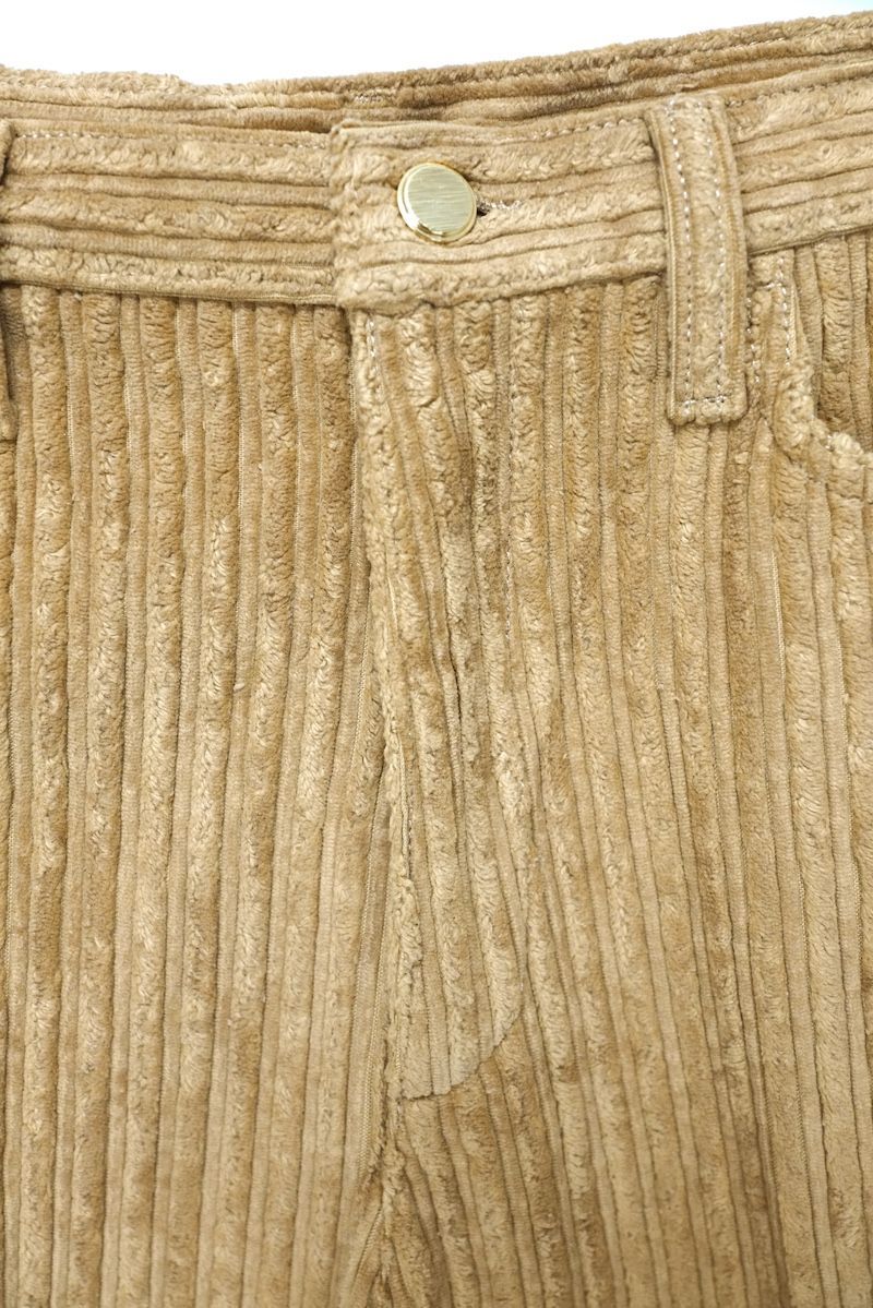 GUCCI グッチ コーデュロイ ワイドパンツ キャメル 32サイズ 626489  