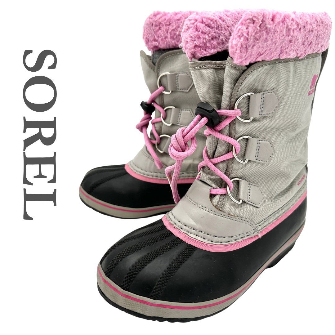 SOREL スノーブーツ ボア グレー 1780T - メルカリ