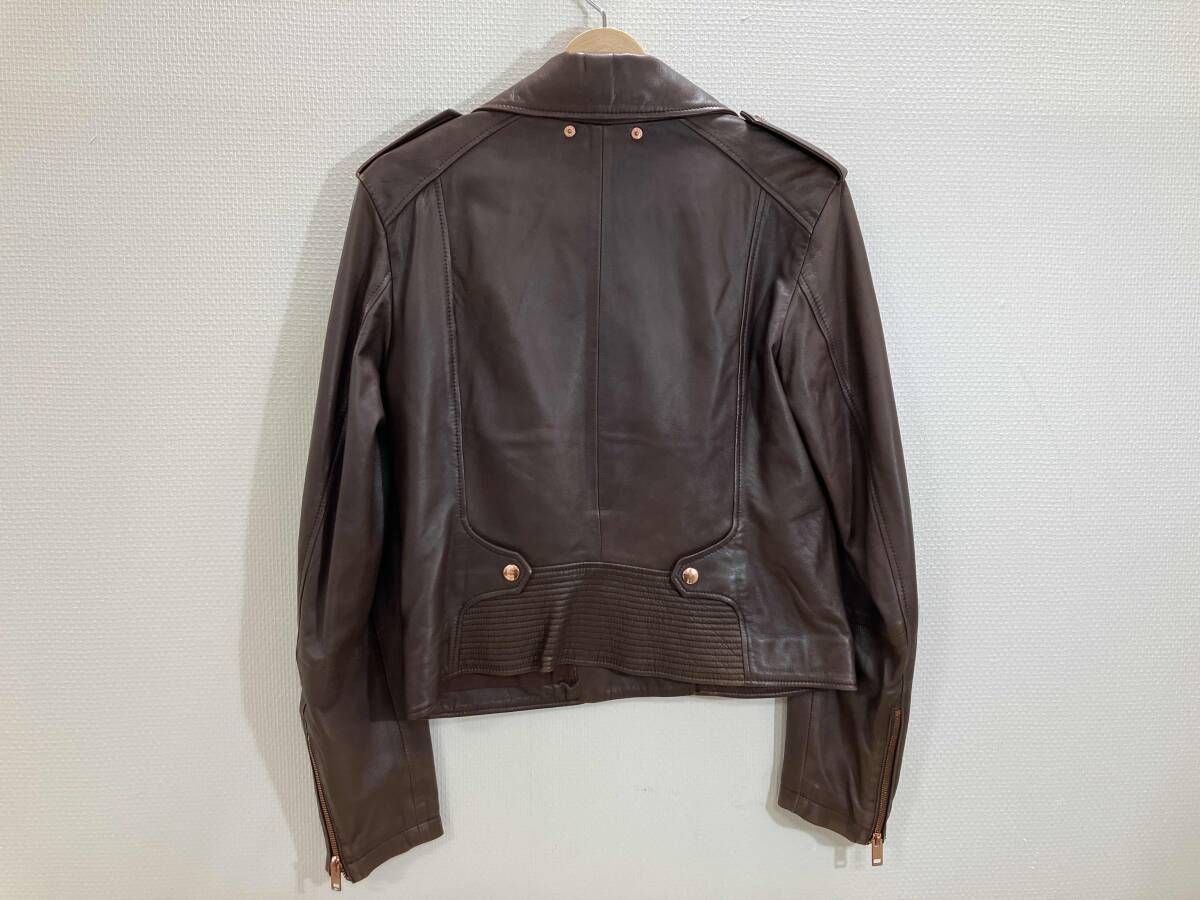 革ジャン ブラウン