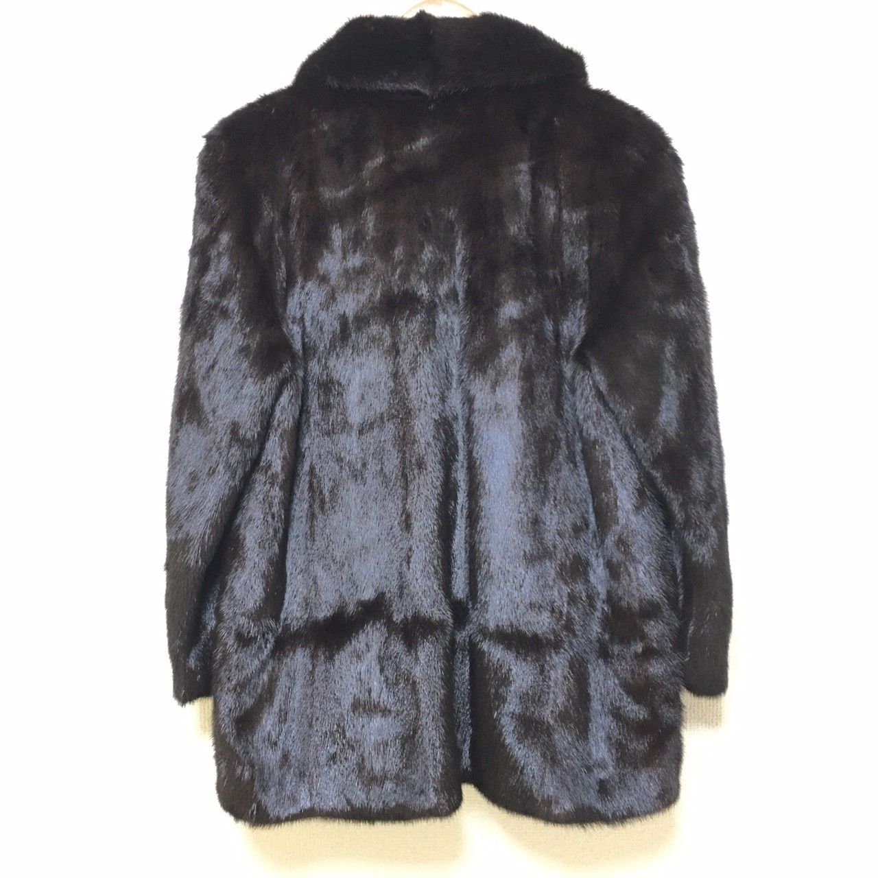 高級【セーブル】セーブル リアル ファー コート ジャケット 毛皮 黒