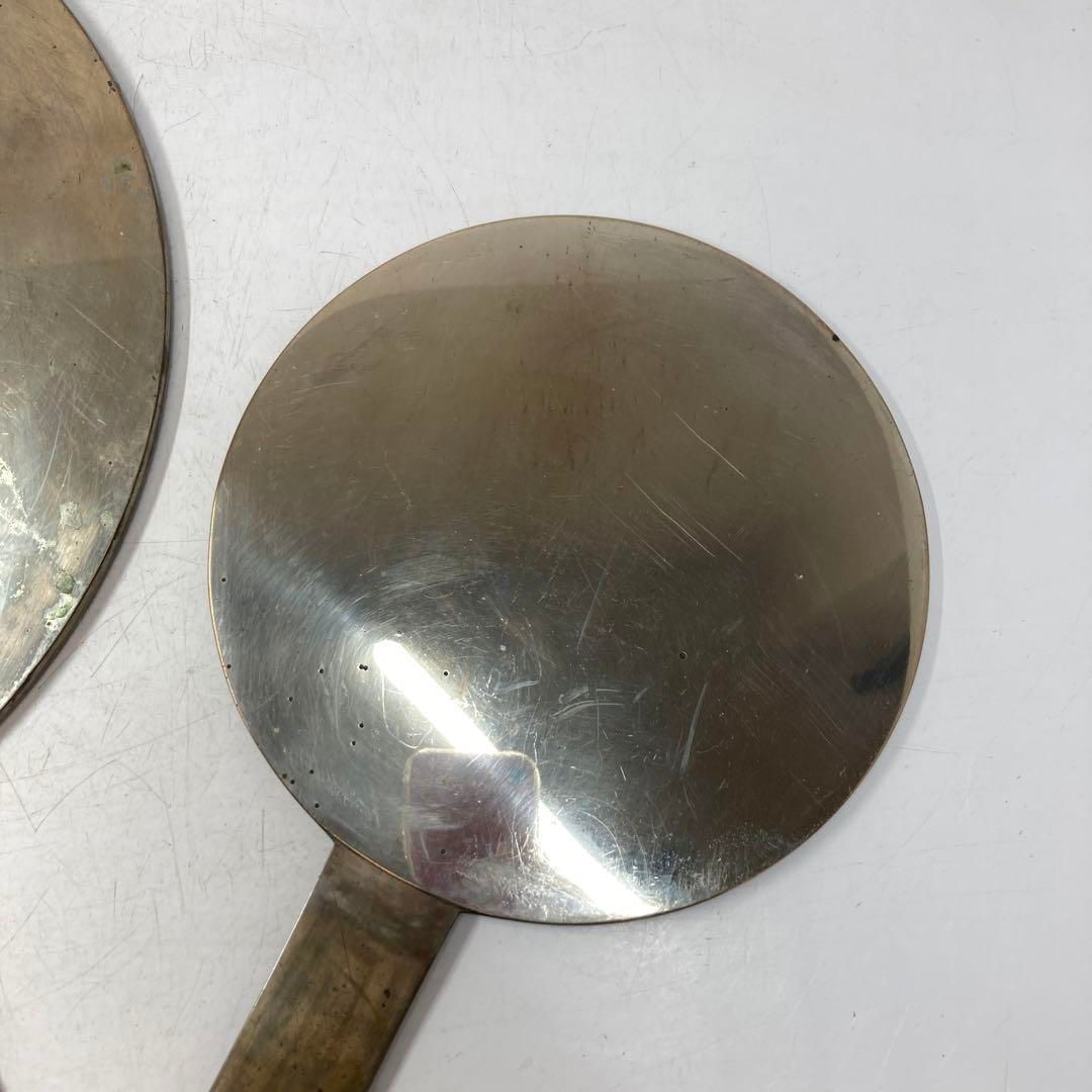  古鏡 特大 2点 2616 g タルニ 東さ5 0709 金属工芸 工芸品