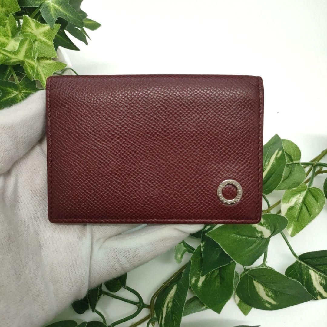 ブルガリ 名刺入れ ビジネスカードホルダー ビーゼロワン ブルガリマン ボルドー