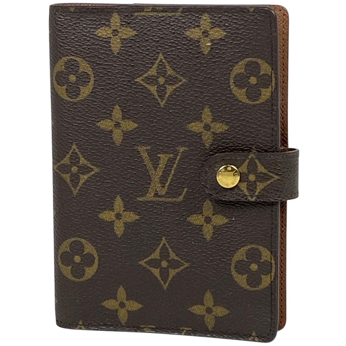 ルイ ヴィトン Louis Vuitton アジェンダ PM 手帳カバー システム手帳 ビジネス 手帳 ブックカバー モノグラム ブラウン R20005 レディース