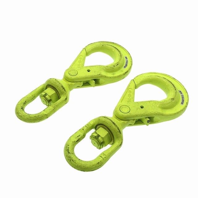 2本セット MARTEC マーテック スイベルフック BKL-13-10 5.3ton ラッチロック ロッキングフック チェーンスリング用 吊り具117320