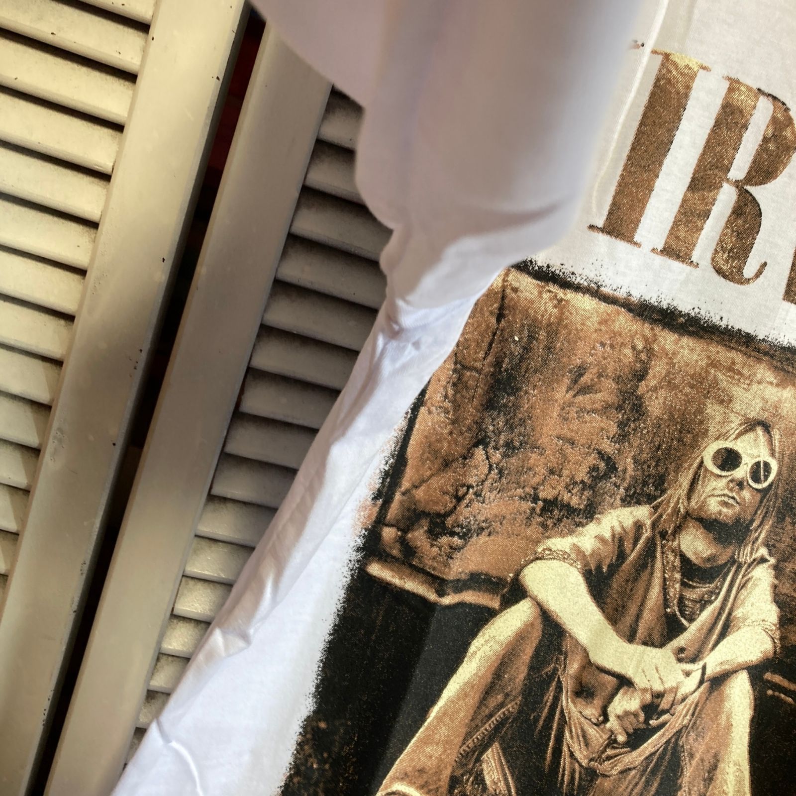 ⭐︎ ニルバーナ NIRVANA カートコバーン 白 長袖 Tシャツ ロック