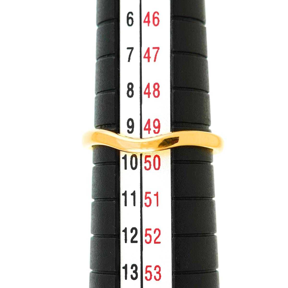 ティファニー TIFFANY&Co. カーブド バンド 9号 リング K18 YG  