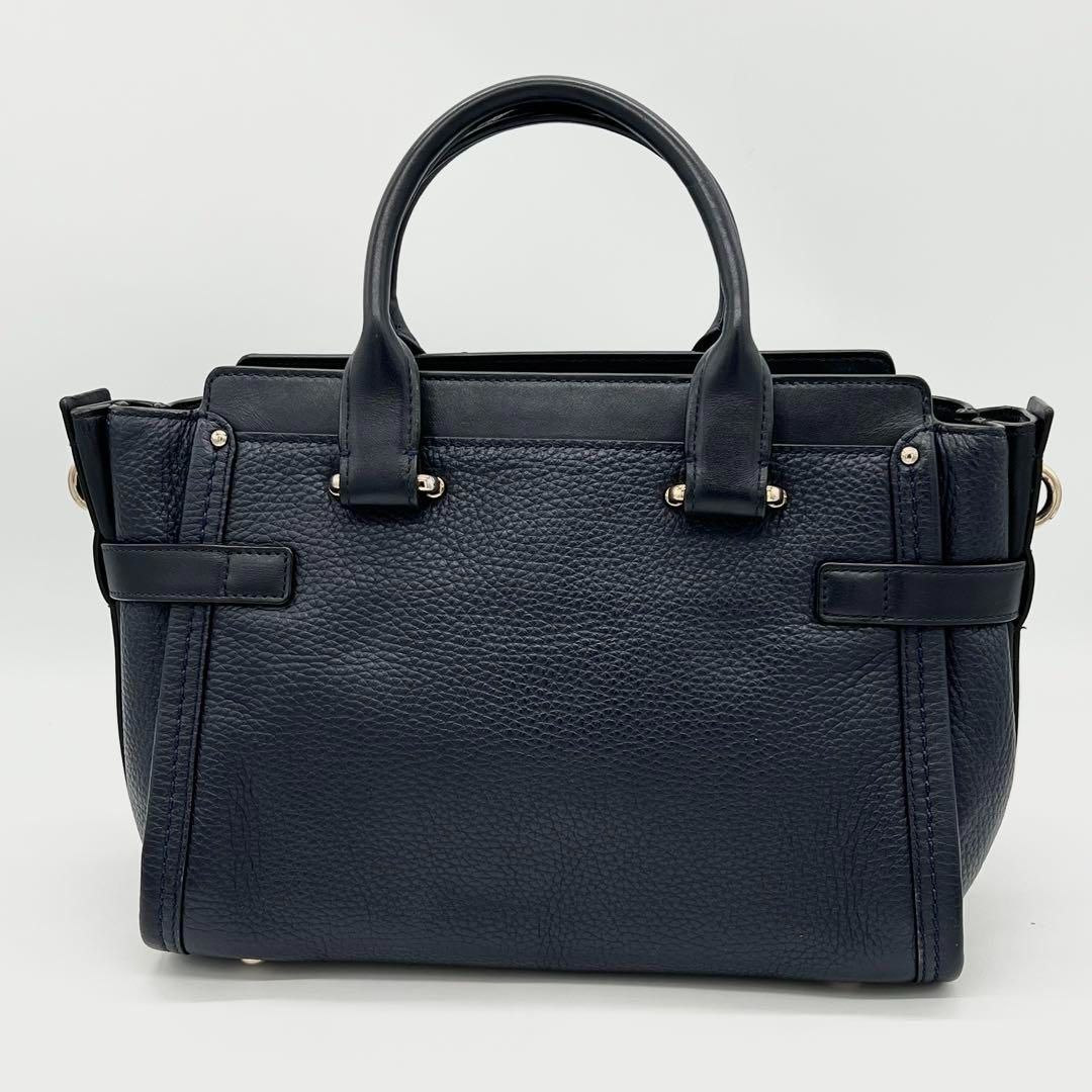 【美品】COACH スワッガー 27 ハンドバッグ 2way ネイビー 美品】COACH スワッガー 27 ハンドバッグ 2way ネイビー - メルカリ