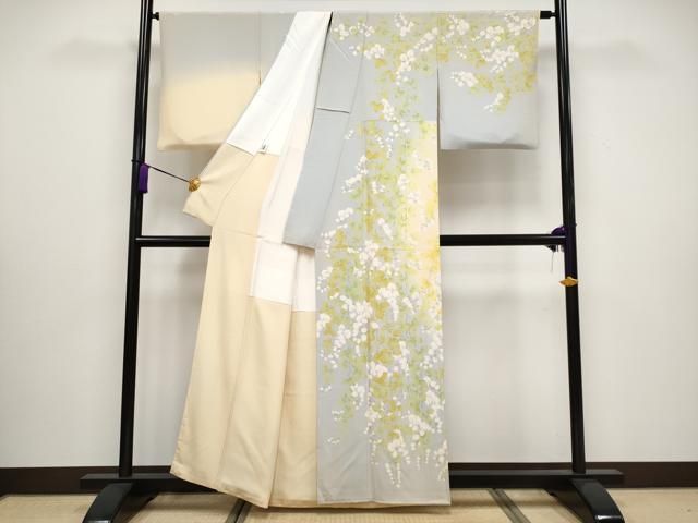 平和屋着物 上 滝沢晃 訪問着 枝垂れ花文 暈し染め CYAA3038s5
