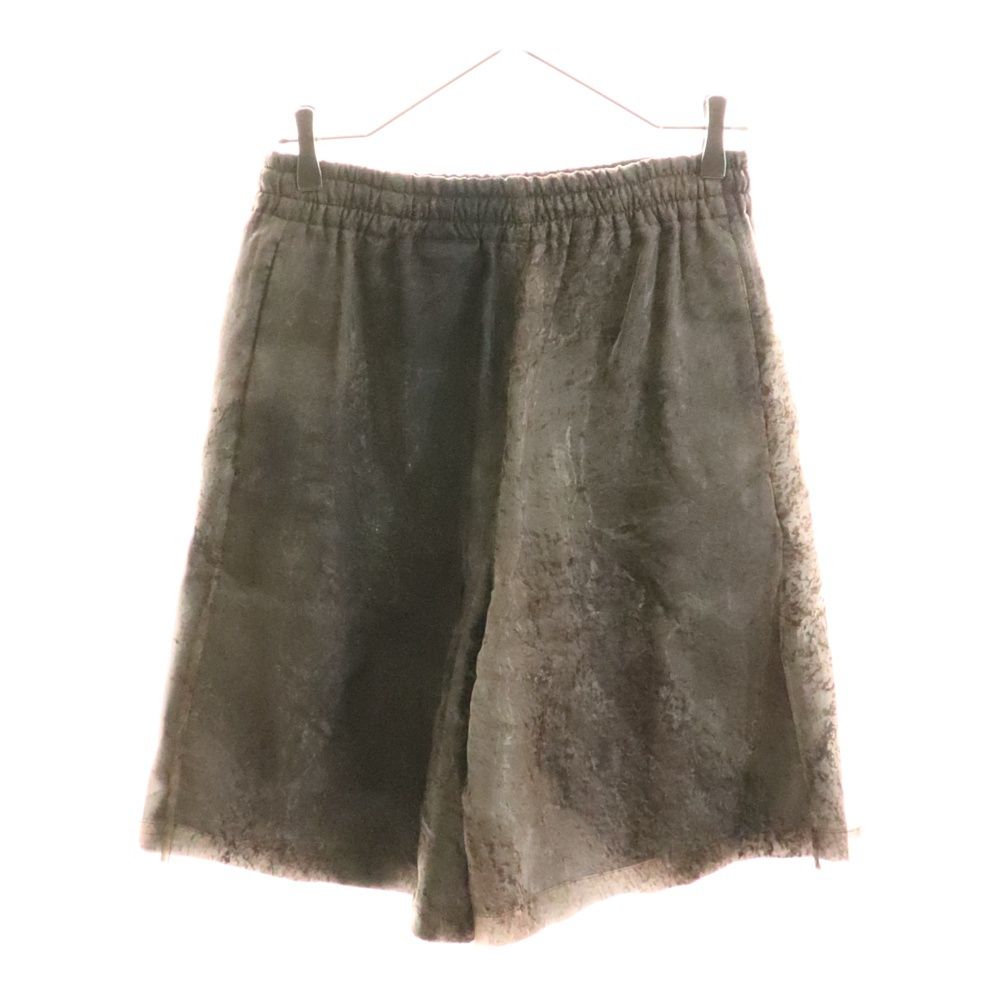 LOUIS VUITTON ルイヴィトン 18AW 総柄プリントチュール レイヤード ハーフ ショート パンツ ショーツ ブラウン RM182 HUV HFP71W