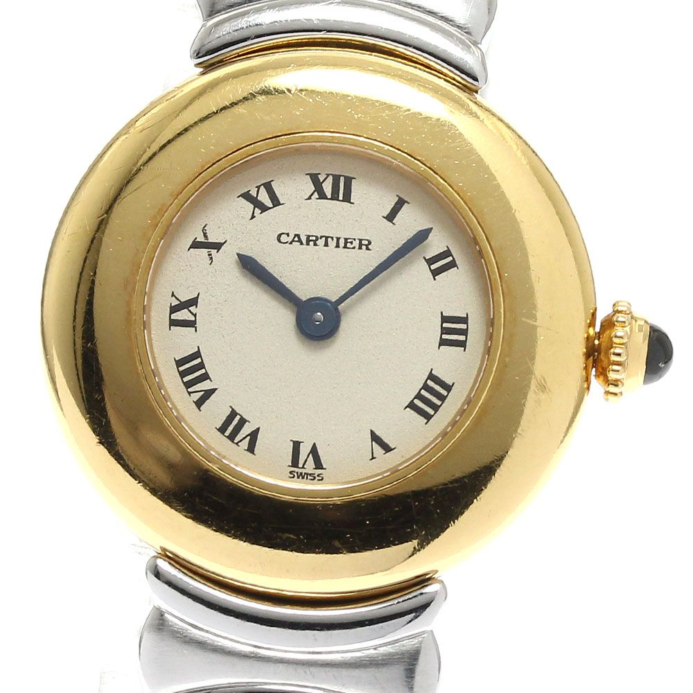 カルティエ CARTIER W40001F2 クドレ コリゼ K18YG クォーツ レディース内 き_819815