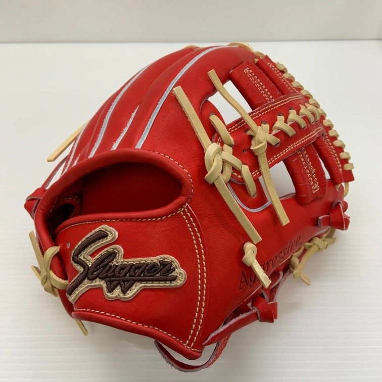 【極美品】KUBOTA SLUGGER 久保田スラッガー KSN-6PSL-KK 久保田スラッガー KSN-SPB 外野手用 Fオレンジ×タン C-7834 軟式
