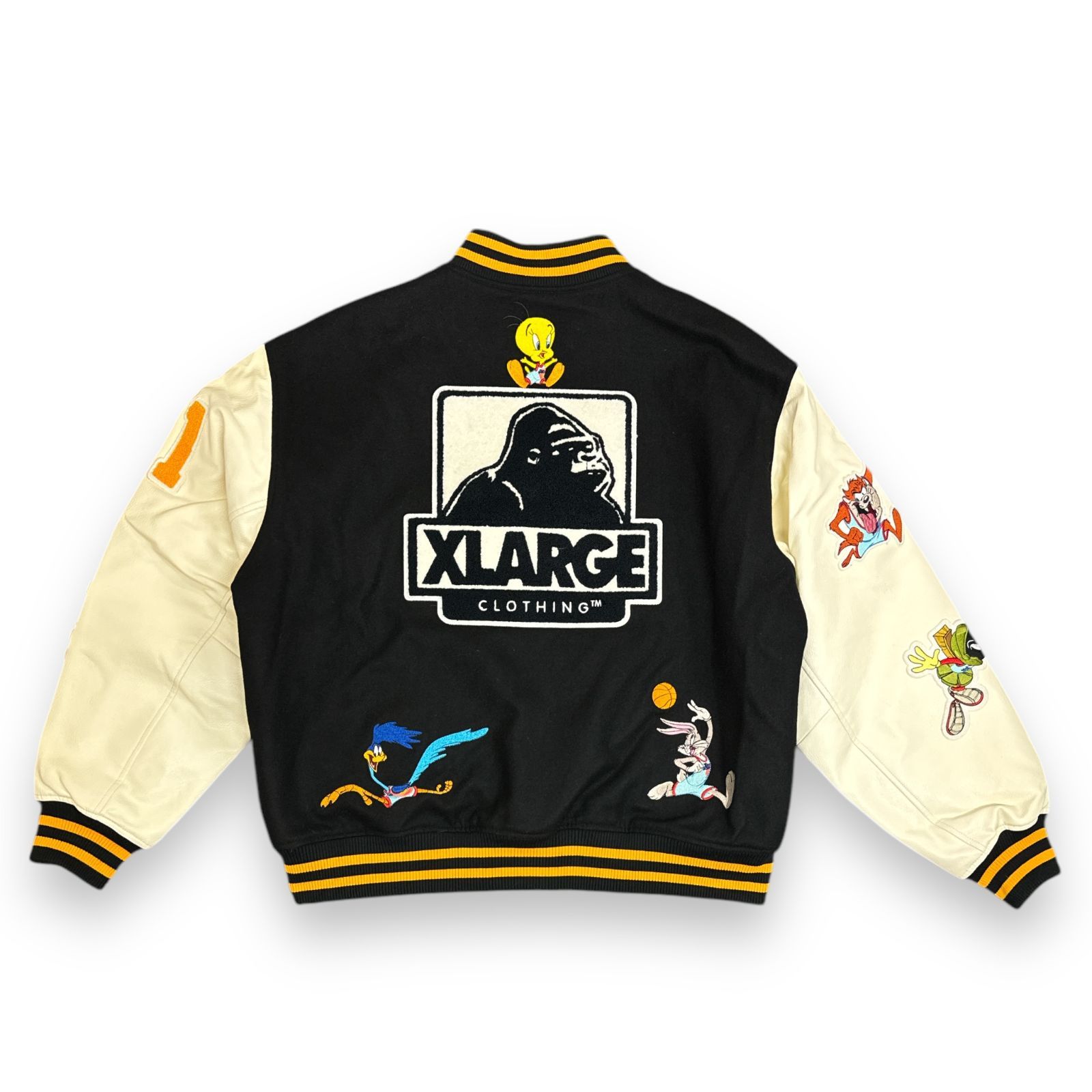 XLARGE OG VARSITY JACKET SPACE JAM コラボ スペースジャム ワッペン 中綿 スタジャン エクストララージ XL  66948A2 - メルカリ