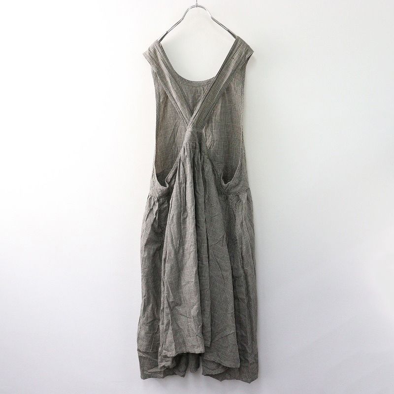 a+koloni エプロンワンピース 美品 a+koloni(コロニー） 22057012 起毛ビエラエプロンワンピース