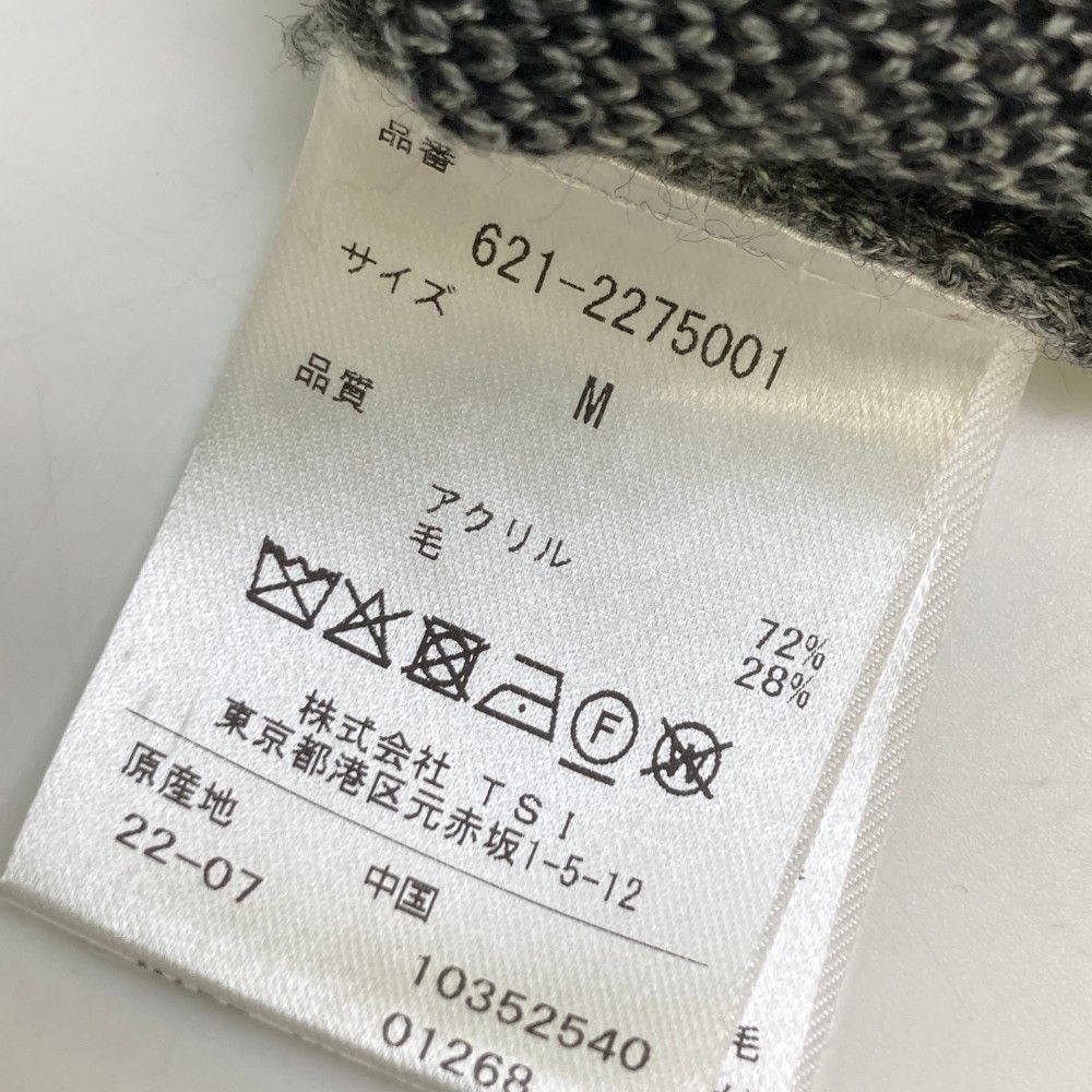 サイズ：M PING ピン  ウール混 モックネック ニット セーター  グレー系 [240101441263] ゴルフウェア メンズ ストスト サイズ：M PING ピン ウール混 モックネック ニット セーター