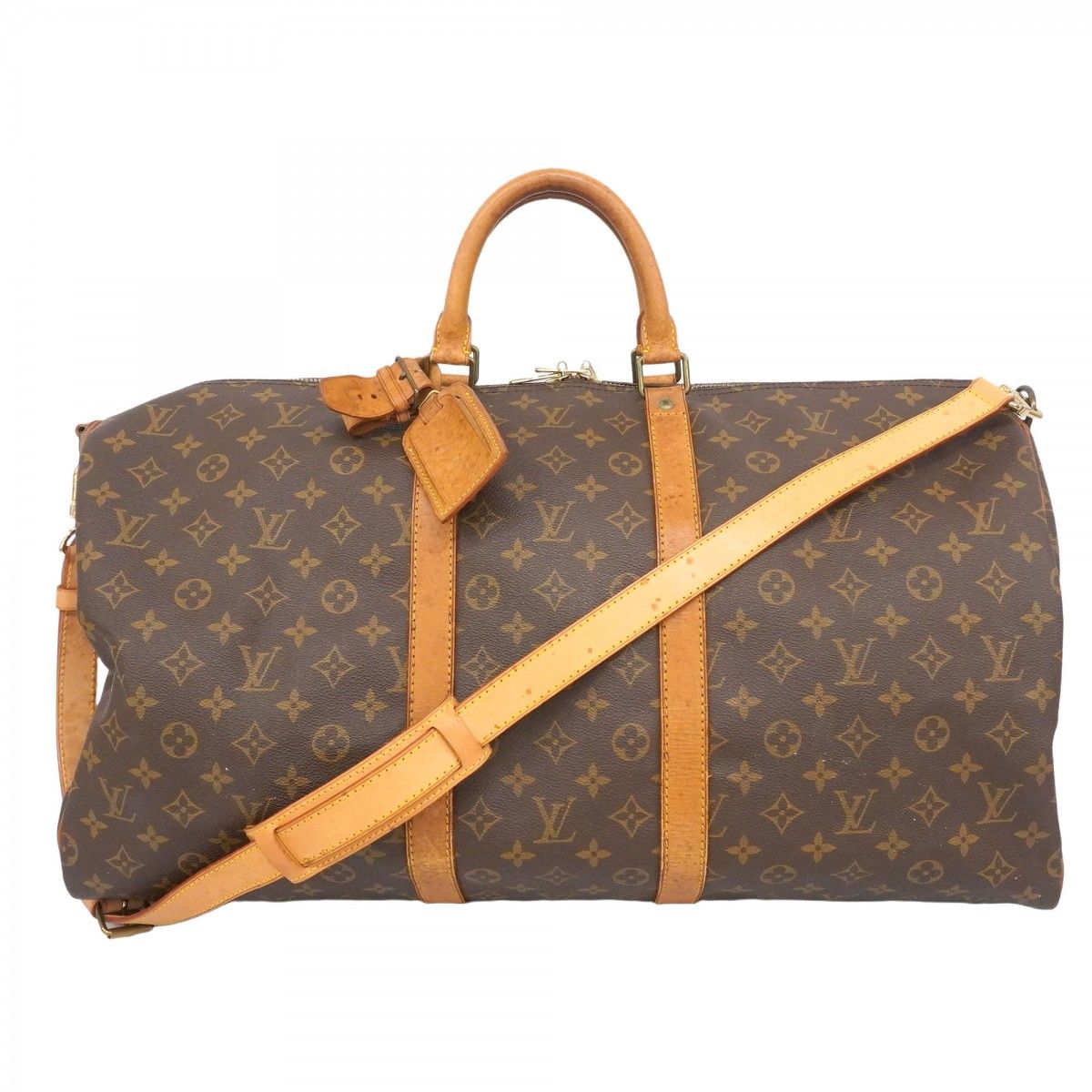 5md3969 ルイヴィトン ボストンバッグ モノグラム キーポルバンドリエール55 M41414 ブラウン メンズ レディース ユニセックス