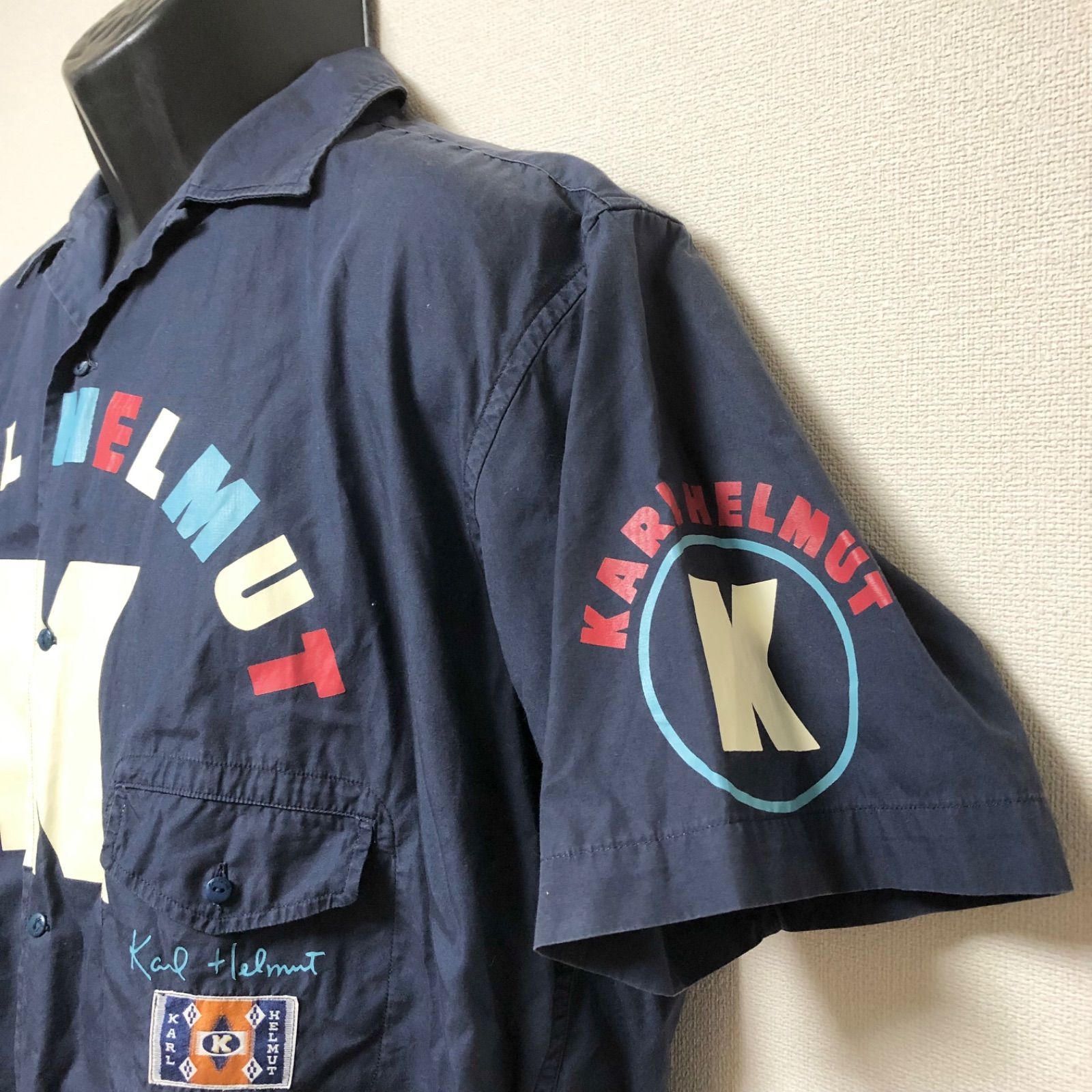 Karl Helmut カールヘルム メンズM 半袖シャツ オープンカラー