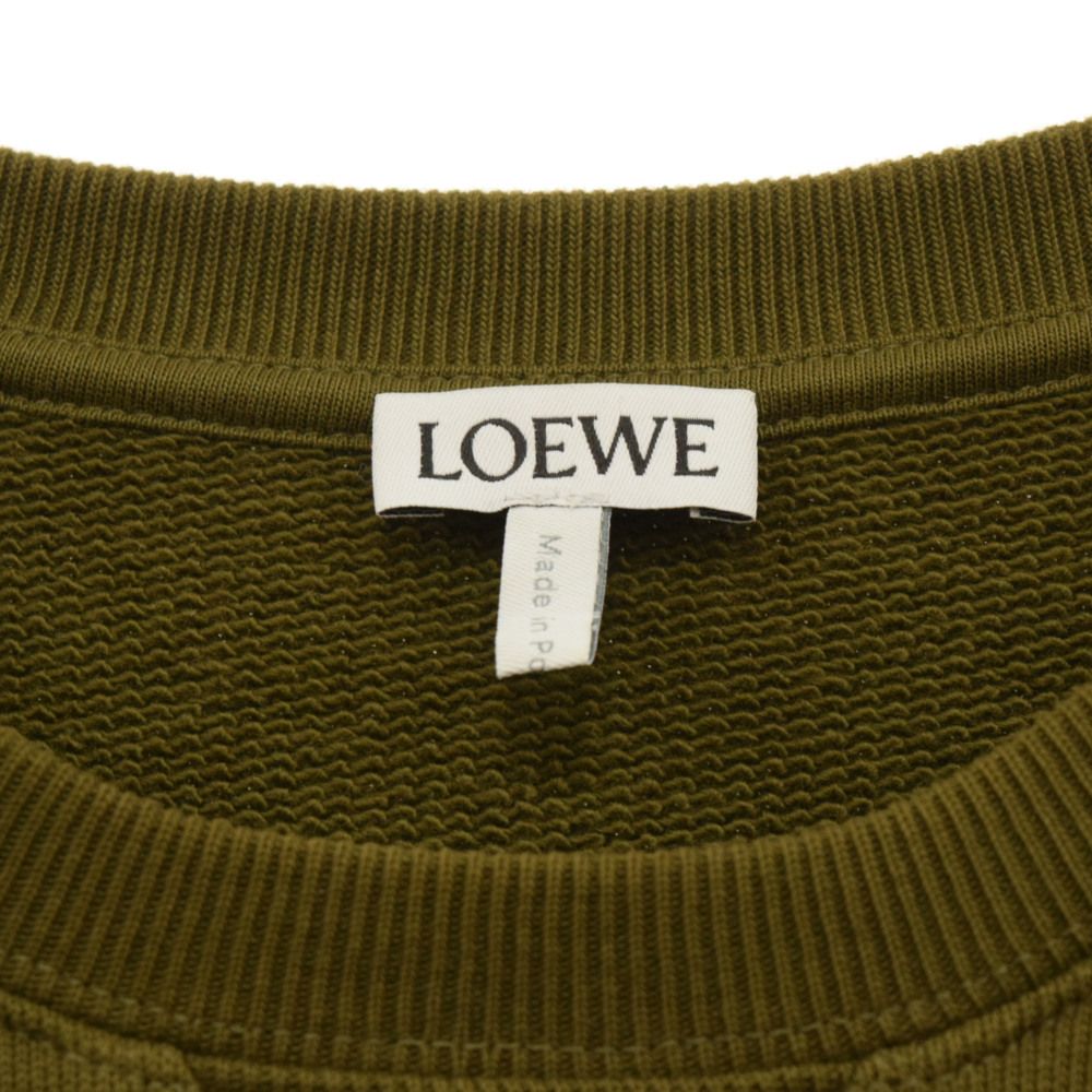 LOEWE (ロエベ) ANAGRAM SWEAT SHIRT H526Y24J07 アナグラム スウェット トレーナー カーキ - メルカリ