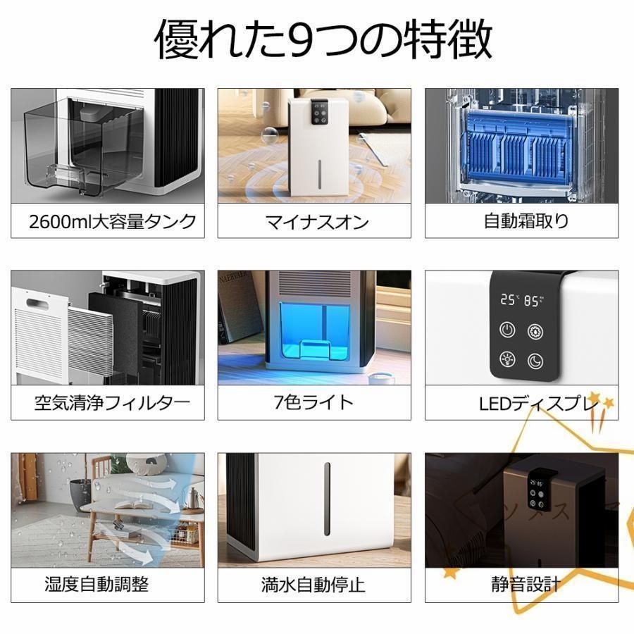 コスパ最高 除湿機 衣類乾燥 空気清浄機 1台3役 パワフル除湿 小型 強力除湿 ペルチェ式 部屋干し コンパクト 電気代 静音 マイナスイオン機能 花粉対策 梅雨対 コスパ最高 除湿機 衣類乾燥 空気清浄機 1台3役 パワフル除湿 小型