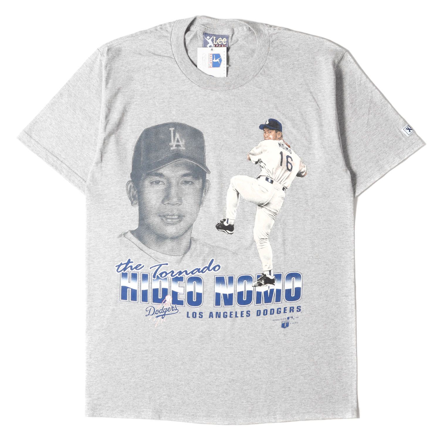 未使用レア　デッドストック　90S ドジャース野茂英雄　MLB Tシャツ XLありがとう百貨店メンズ