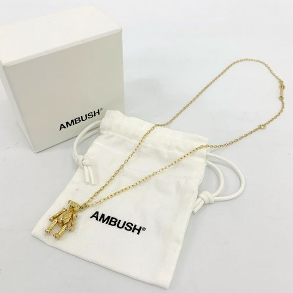 AMBUSH TEDDY BEAR CHARM NECKLACE テディベア チャーム ネックレス ペンダント ジュエリー 箱付き アンブッシュ アクセサリー DF14140