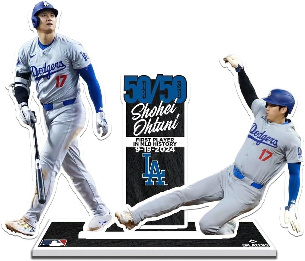 大谷翔平 50/50 記念 プレイヤースタンド、ロサンゼルス ドジャース、50-50 [並行輸入品]