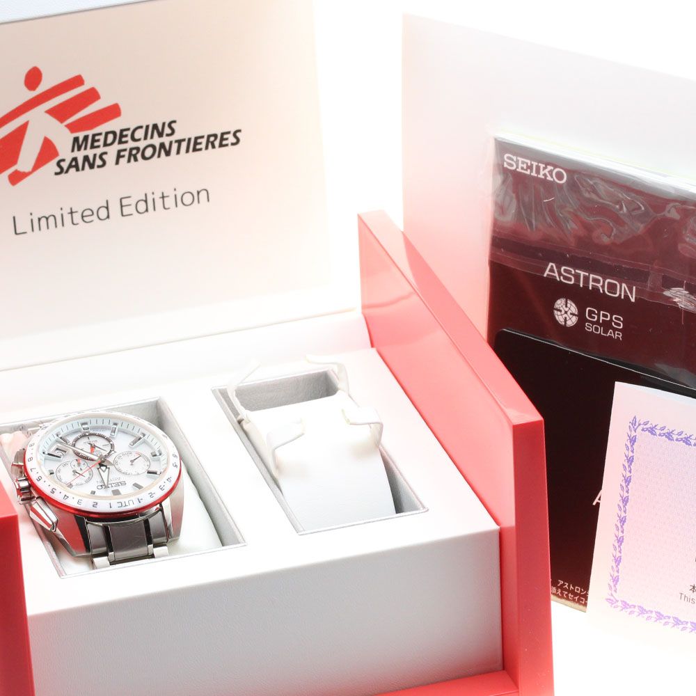 セイコー SEIKO SBXC 091 5 X 53 0 BH アストロン グローバルライン スポーツ 国境なき医師団コラボレーション ソーラー電波 メンズ箱 保証書付き_911771